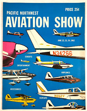 1962 PACIFIC NORTHWEST AVIATION Air SHOW Souvenir PROGRAM 1st Annual OREGON Vtg picture