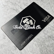 Metal Crypto.com Card | Obsidian Design | Novelty Card picture