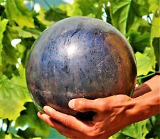 19cm Huge Silver Hematite Ball Crystal Healing Chakra Reiki Energy Stone Sphere picture