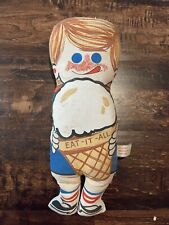 EAT-IT-ALL Ice Cream Vintage CONE KIDS Plush Doll Boy picture