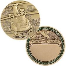 Engravable Boeing CH-47 Chinook Helicopter Challenge Coin, US Army  CC-CH-47 picture