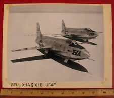 VINTAGE PHOTOGRAPH BELL X-1A AND X-1B USAF USAAF MILITARY AIRPLANE JET AIRCRAFT picture