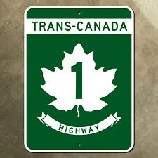 Trans-Canada highway 1 route marker road sign 1972 18x24 picture