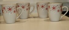 Vintage Snowflakes Coffee Latte  Hot Tea Cup Set of 4  picture