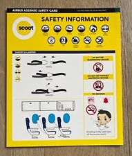 SCOOT A320NEO SAFETY CARD 31MAR2022 picture