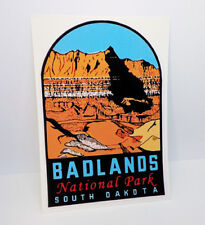 BADLANDS NATIONAL PARK South Dakota Vintage Style Decal / Vinyl Sticker picture