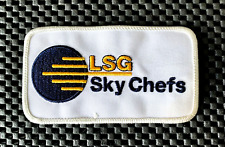 LSG SKY CHEFS LUFTHANSA SEW ON PATCH AIRLINE FOOD SERVICE 4 1/2