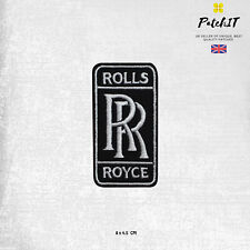 Rolls Royce Black Motor Car Logo Patch Iron On Patch Sew On Badge Embroidered Pa picture