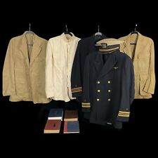 1942 WWII Named US Navy Aviation Officer Uniform Grouping Lot W Books picture