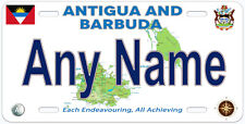 Antigua and Barbuda Caribbean Any Name Personalized Novelty Car License Plate picture
