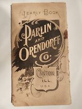 Vintage 1895 Parlin and Orendorff Co. Yearly Book Canton, IL  Plows & Implements picture