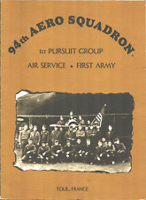 1980 94TH AERO SQUADRON vintage dinner menu 1ST PURSUIT GROUP AIR SERVICE & ARMY picture