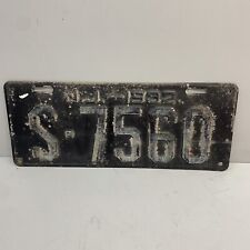 N.J. - 1932 LICENCE PLATE  S.7560 picture