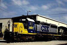 CSX sd40-2 8807 (ex CR 6379) ➖ Original kodachrome loco slide _ Montgomery, AL picture