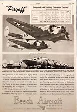 1945 Beech Aircraft Beachcraft AT-7 & AT-11 Trainers Army Air Force AAF Print Ad picture