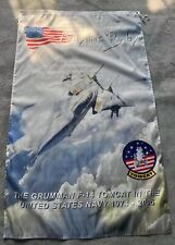 USN Grumman F14 In the United States NAVY 1974-2006  3x5 ft Flag Banner  picture