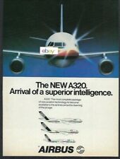 AIRBUS INDUSTRIES THE NEW AIRBUS A320 OF A SUPERIOR INTELLIGENCE 1979 AD picture