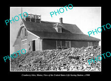 OLD LARGE HISTORIC PHOTO CRANBERRY ISLES MAINE THE COAST GUARD STATION c1900 picture