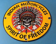 Vintage Indian Motorcycles Sign - Gas Pump Service Station Porcelain Sign picture