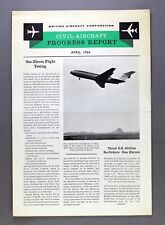 BAC CIVIL AIRCRAFT PROGRESS REPORT APRIL 1964 - ONE ELEVEN - VICKERS VC10 picture