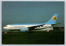Uzbekistan Airways airlines A310-324 F-OGQY 4x6 Postcard picture