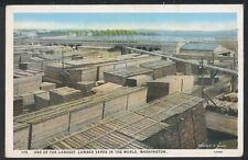 1930s One of the Largest Lumber Yards in World Washington Historic Postcard M675 picture