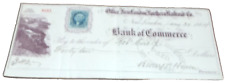JANUARY 1864 NEW LONDON NORTHERN COMPANY CHECK #800 CENTRAL VERMONT RAILWAY picture