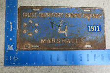 1971 71 MARSHALLS ISLANDS TRUST TERRITORY PACIFIC LICENSE PLATE TAG #4 LOW NUMBE picture