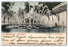 1903 The Fountain with Water Character St. Petersburg Russia Posted Postcard picture