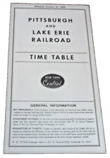 OCTOBER 1965 P&LE PITTSBURGH & LAKE ERIE NYC SYSTEM PUBLIC TIMETABLE picture