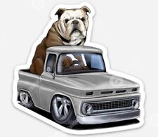 Classic Chevy Truck Bull Dog STICKER - Ratfink Style Chevrolet Rat Fink Car Show picture
