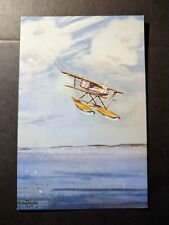 Mint England Aviation Postcard The Curtiss Army Biplane Schneider Race picture
