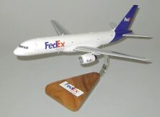 FedEx Express Boeing 757-200F Desk Top Display Wood Jet Model 1/100 SC Airplane picture