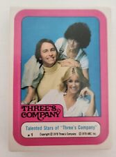 1978 Threes Company TV show Sticker card complete set 1-44 Great condition picture