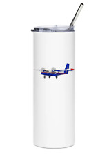 de Havilland DHC-6 Twin Otter Stainless Steel Water Tumbler with straw - 20oz. picture