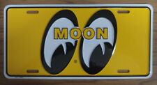 Vintage Mooneyes License Plate Embossed Metal Aluminum New Old Stock MOON picture