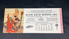 VTG Oct 1953 Pin-Up Brown & Bigelow AD Calendar Gil Elvgren HARD TO SUIT picture