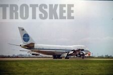 35mm Slide PAN AM Boeing 747-121 N744PA 1972 Heathrow Original picture