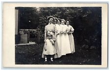 c1910's Cute Little Girl And Womans RPPC Photo Unposted Antique Postcard picture