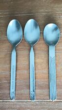 Northwest Orient Airlines Stainless Silverware Spoons Lot of 2 with Cambridge  picture