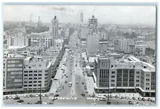 1953 Air View Panoramica Mexico City Mexico Posted Vintage RPPC Photo Postcard picture