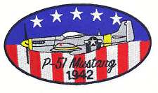 P-51 Mustang 1942 Iron On Embroidered Patch 4