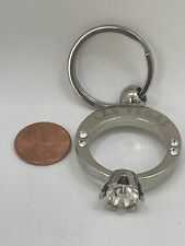 Las Vegas Faux Imitation Diamond Ring Keychain Key Ring picture