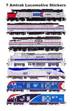 Amtrak Phase I-VII Paint Schemes 7 individual Stickers Andy Fletcher picture