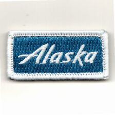 FSS ALASKA AIRLINE LOGO GUARD PILOTS WHITE BORDER HOOK & LOOP EMBROIDERED PATCH picture