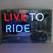 JUNIOR LIVE TO RIDE NEON SIGN picture