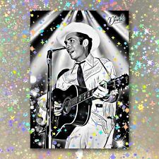 Hank Williams Holographic Headliner Sketch Card Limited 1/5 Dr. Dunk Signed picture