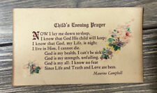 Vintage Child’s Evening Prayer Maurine Campbell The Gift Loft Minnespolis picture