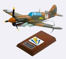 USAF Curtiss P-40E Warhawk Flying Tigers Tex Hill Desk Model 1/24 ES Airplane picture