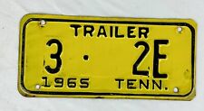 Vintage 1965 KNOXVILLE Tennessee Trailer License Plate tag Sign picture